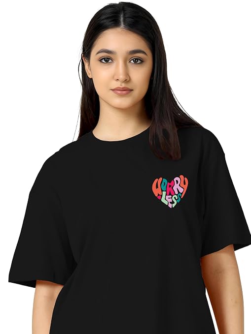 Oversized T Shirt for Women | Top Printed Tee for Woman